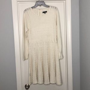 Cream Knit Dress